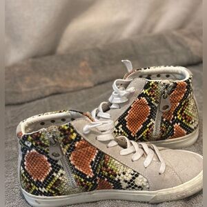 Vintage Havana Scarlett Multicolor Snakeskin High-Top Sneakers